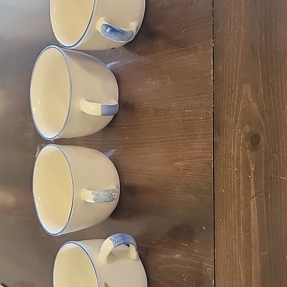 Vintage Set of 4 flower/fruit mugs/bowls made in China - Picture 11 of 11